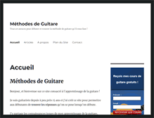 Tablet Screenshot of methode-de-guitare.com